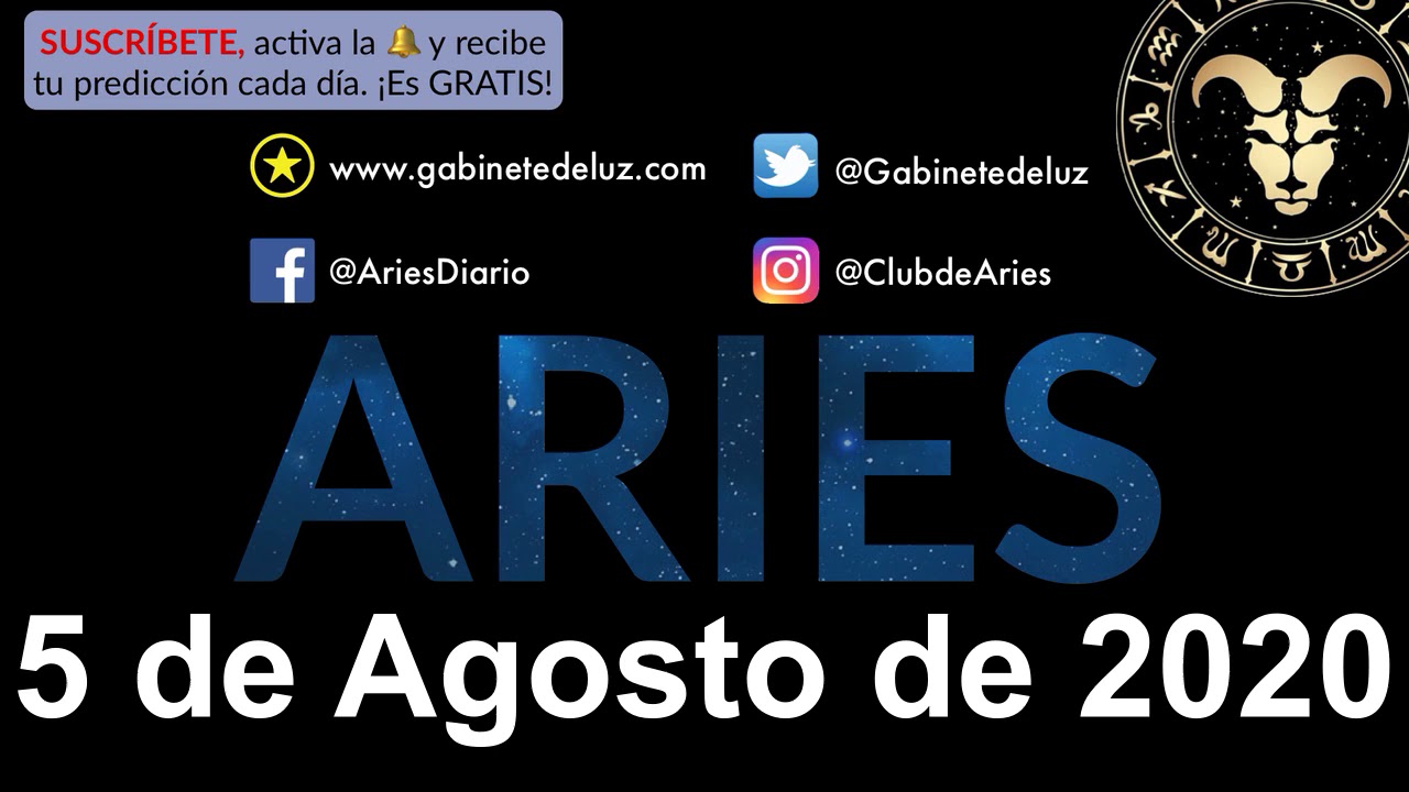 Hor&oacute;scopo Diario - Aries - 5 de Agosto de 2020