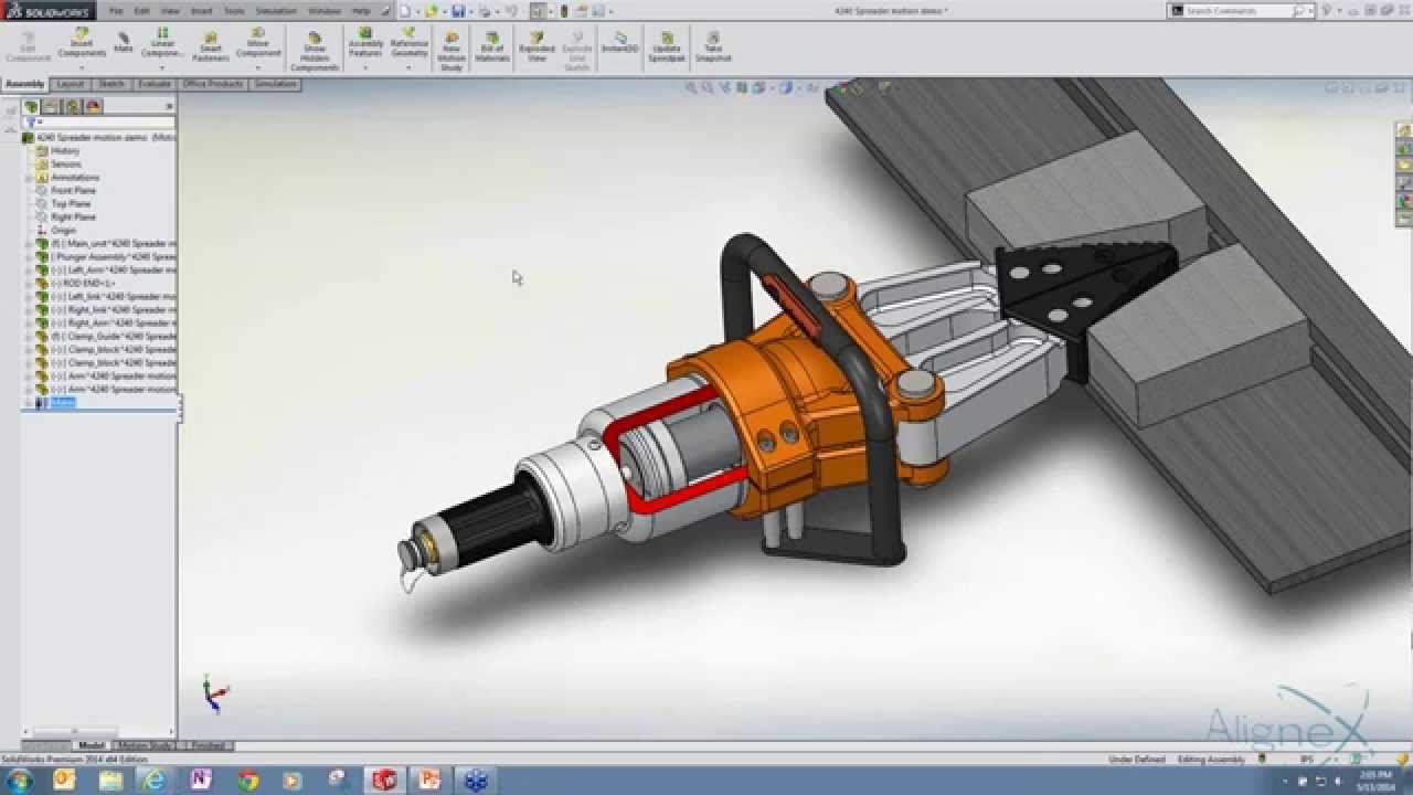 Motor Sizing for Mechanisms with SOLIDWORKS Simulation