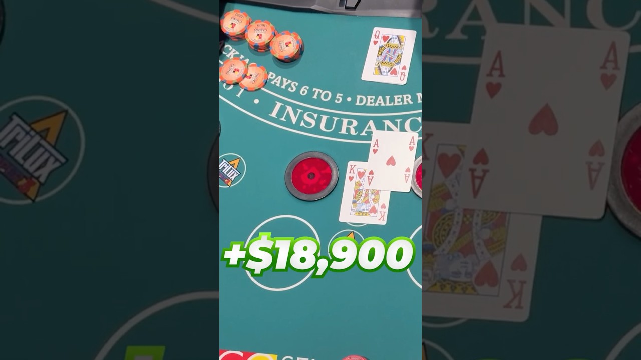 STRAIGHT FLUSH FOR $18,000!!🤯🤯 #casino #blackjack #gambling #poker #money #win #jackpot