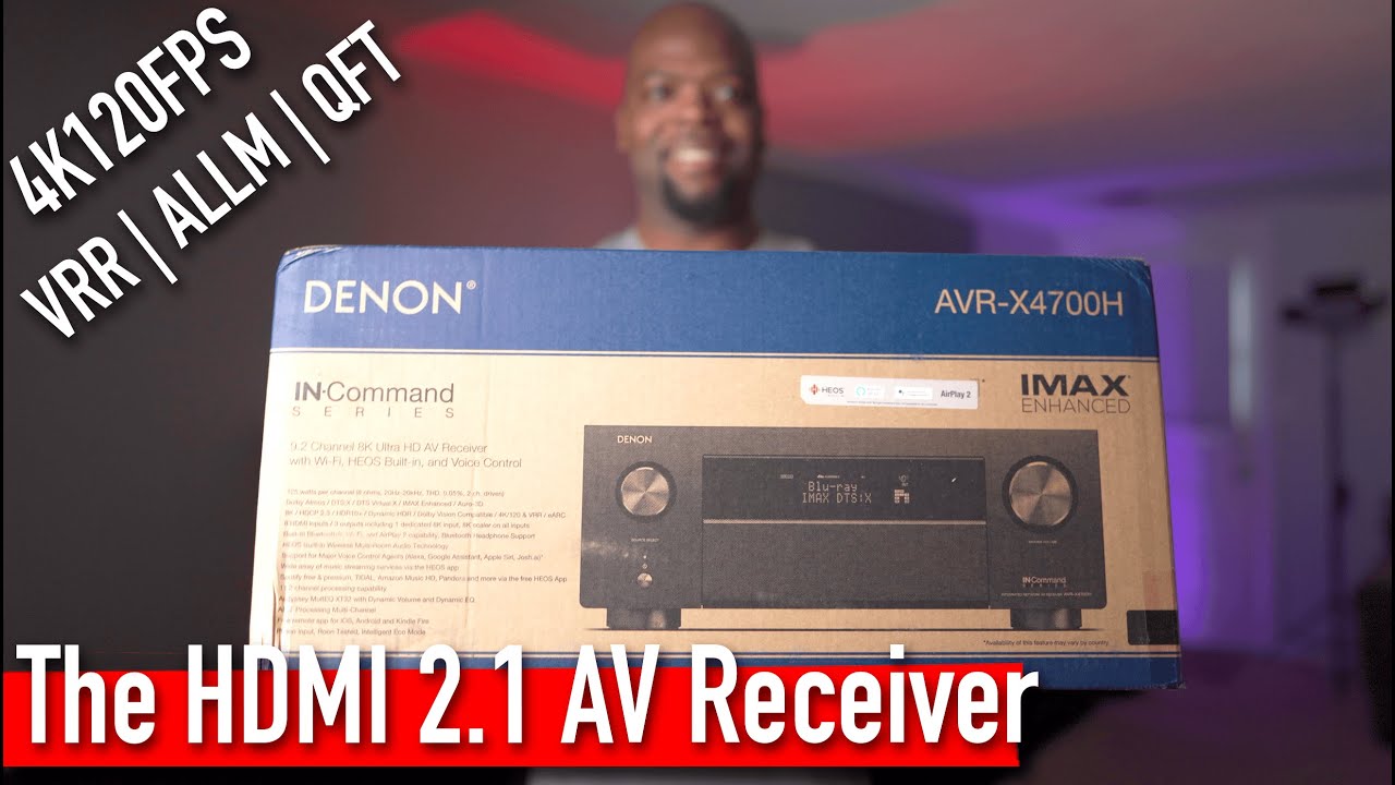 Denon AVR X4700H 9ch HDMI 2.1 Receiver Unboxing & Overview