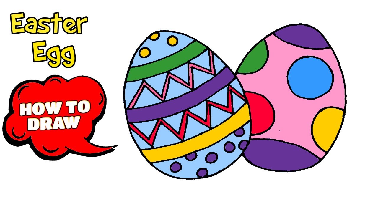 How to draw a Easter Egg | Easter Egg drawing ideas
