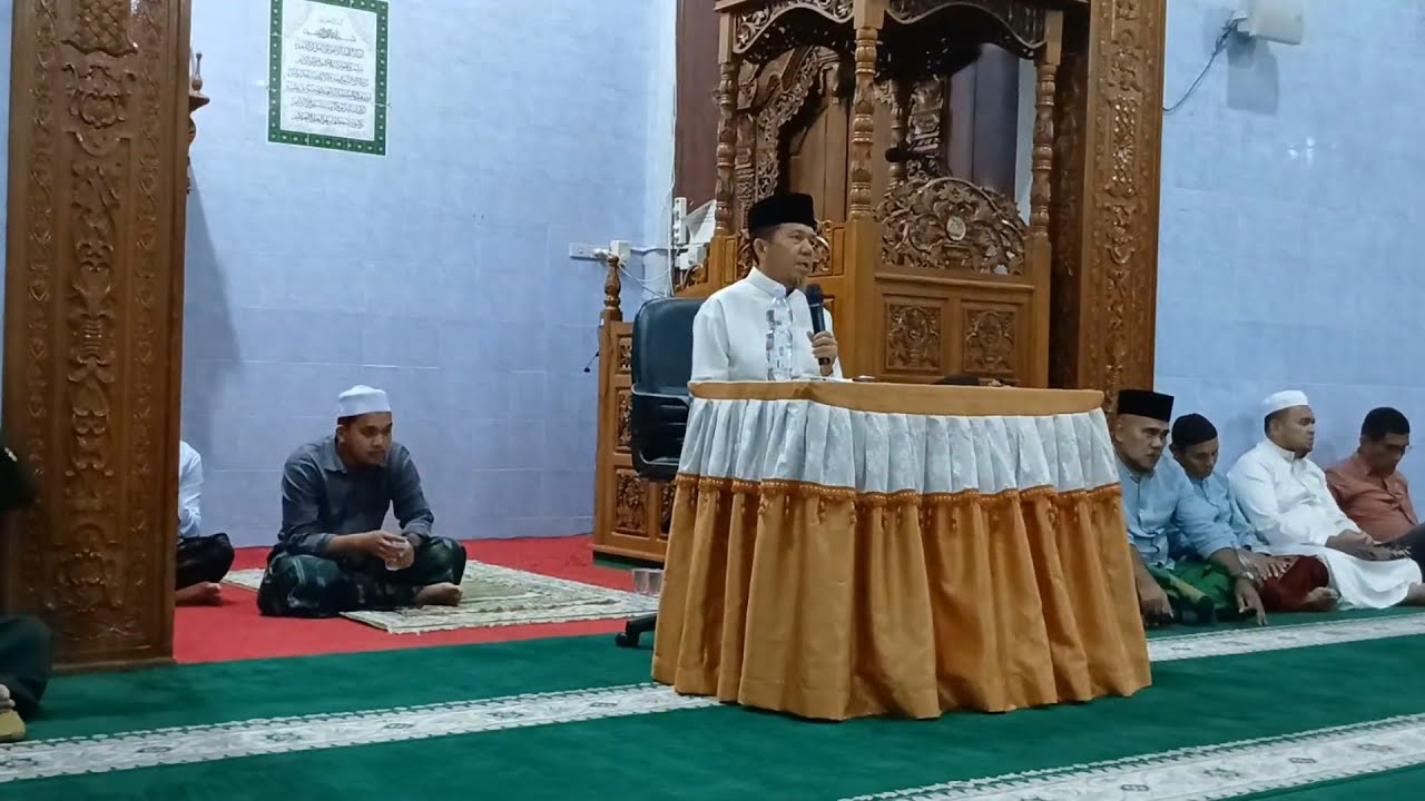 Ceramah Terawih mlm ke 4 Ustadz H.Asmi Hasyim SAG,MA di Masjid Nurul Falah Jl.Kamboja Panam  Pku