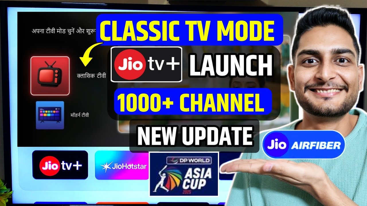 Jio Tv + | Classic Tv Mode New Update | New Channel Update 1000+ | Asia Cup 2025 Live 