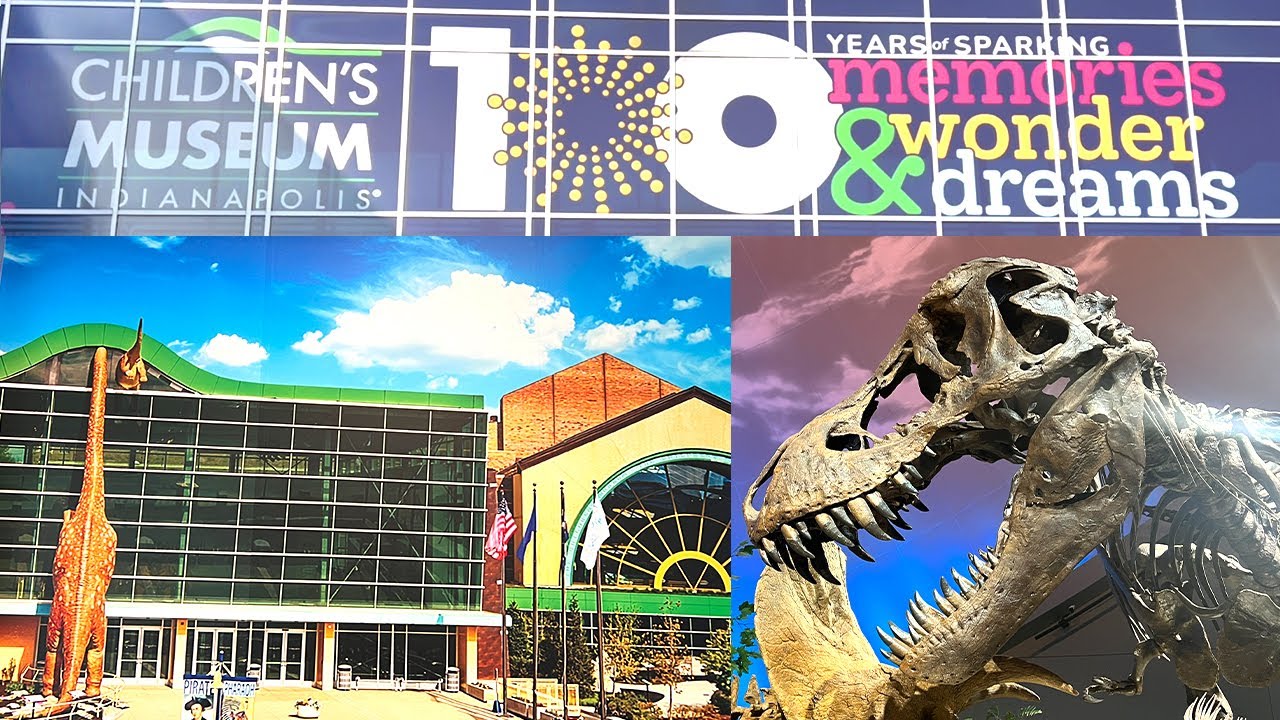 Посещение Детского музея Индианаполиса. 100-летний юбилей, Dinosphere - Индианаполис с детьми.