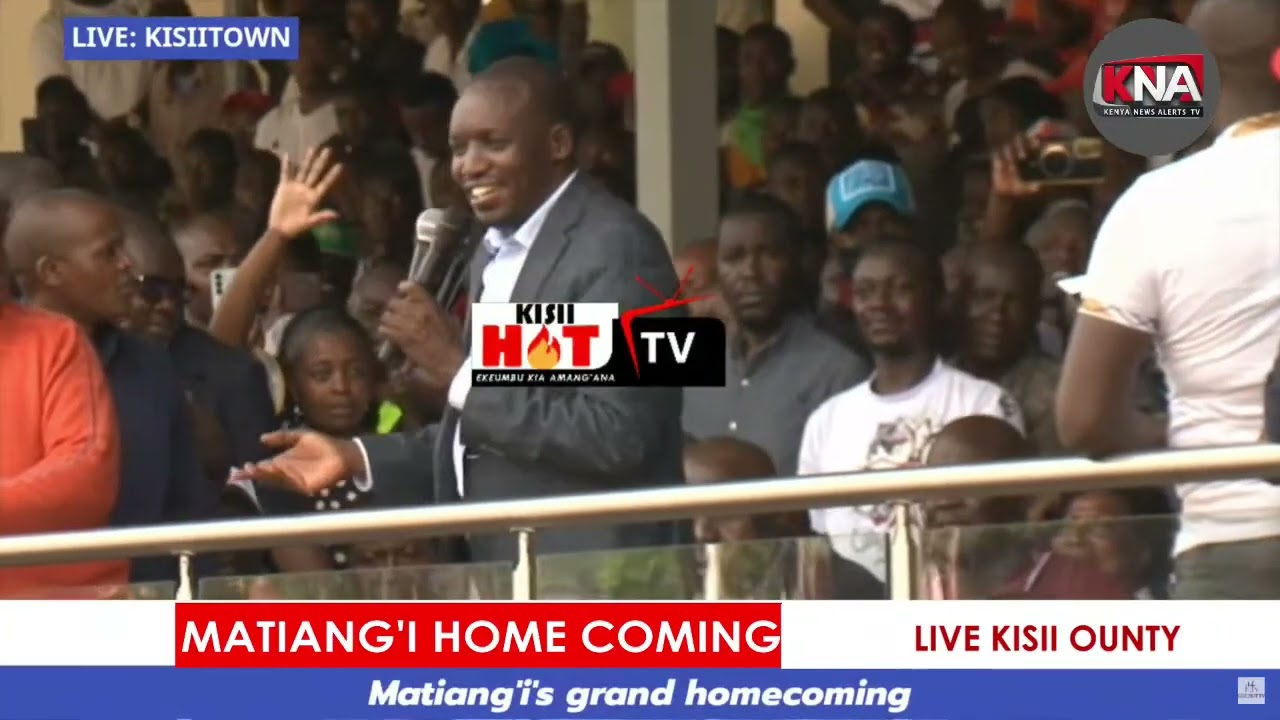 "ULE HATAPIGA KURA 2027 AHAME KISII!" SIMBA ARATI DRUMS SUPPORT FOR FRED MATIANG'I IN GUSII STADIUM