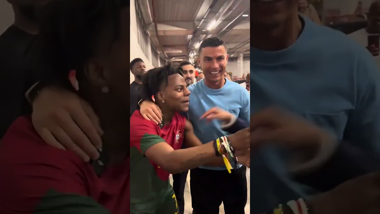 Speed lo logró, finalmente conoció a Cristiano Ronaldo 🥺🥳 #shorts | ESPN Deportes (vía IShowSpeed)
