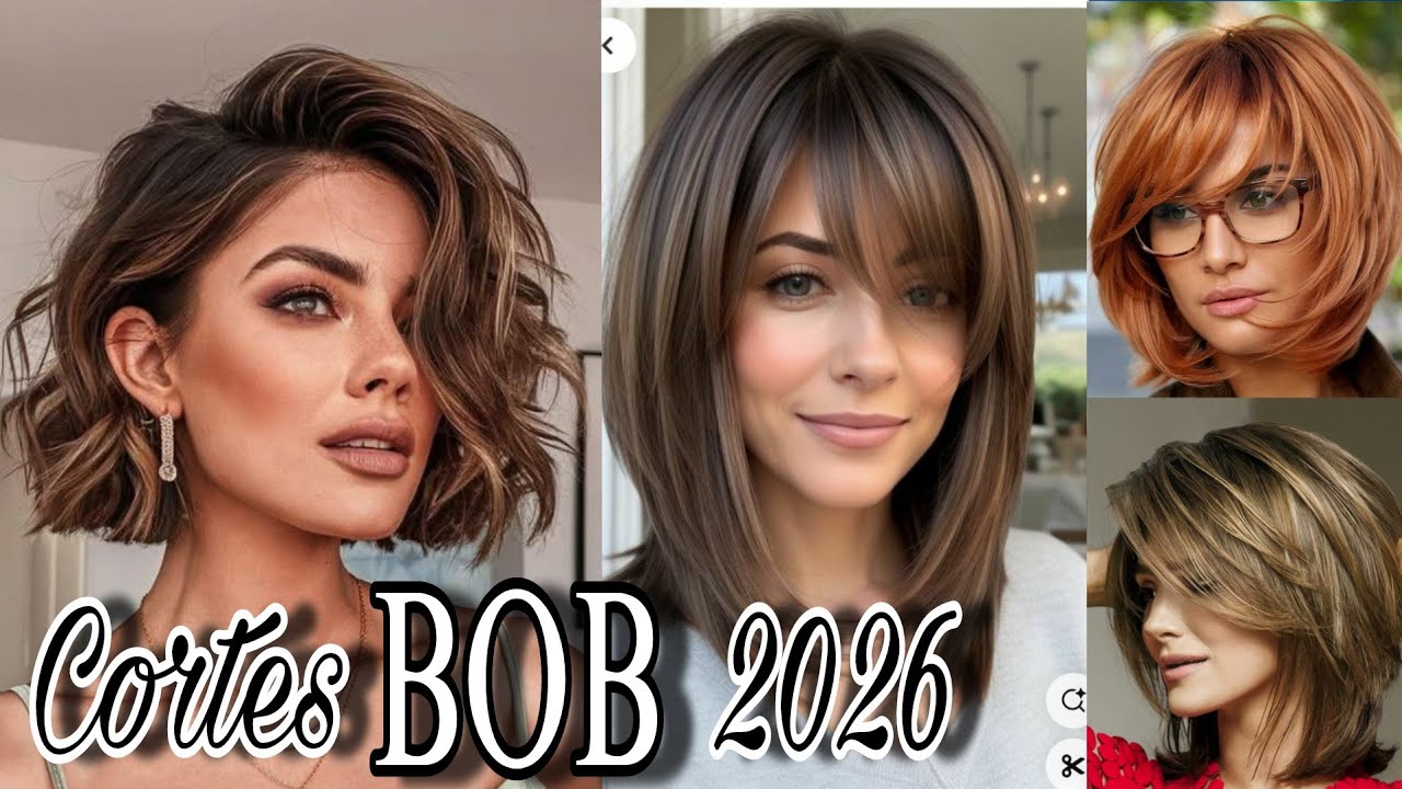 El CORTE de Pelo BOB se Reinventa✂️ Los Cortes que DOMINAR&Aacute;N el 2026💥&iexcl;No todos los BOB son iguales!