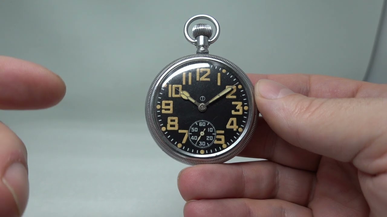 1943 Waltham military pocket watch with the tritium dial upgrade - unissued and excellent condition