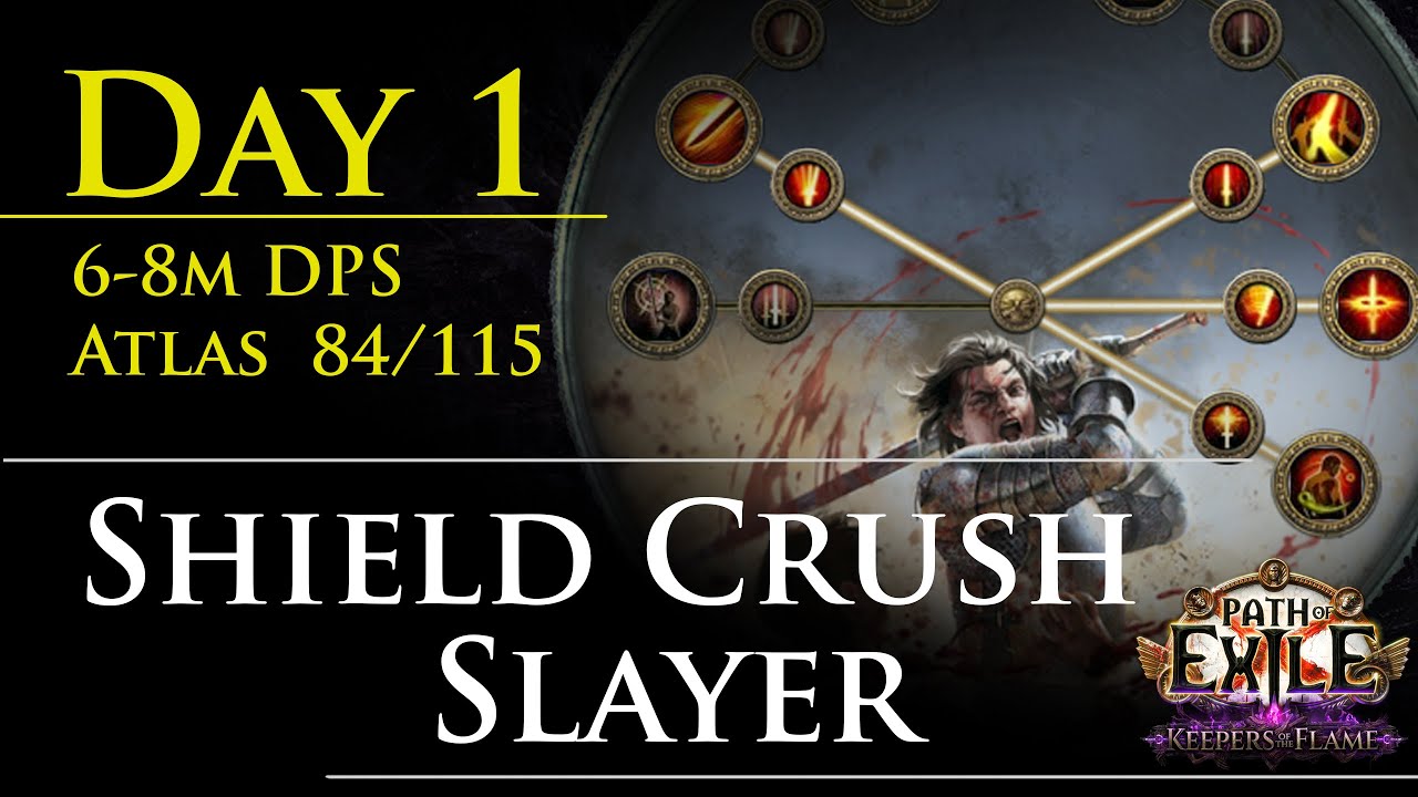 День 1: Shield Crush Slayer 3.27 | Демонстрация сборки и карты