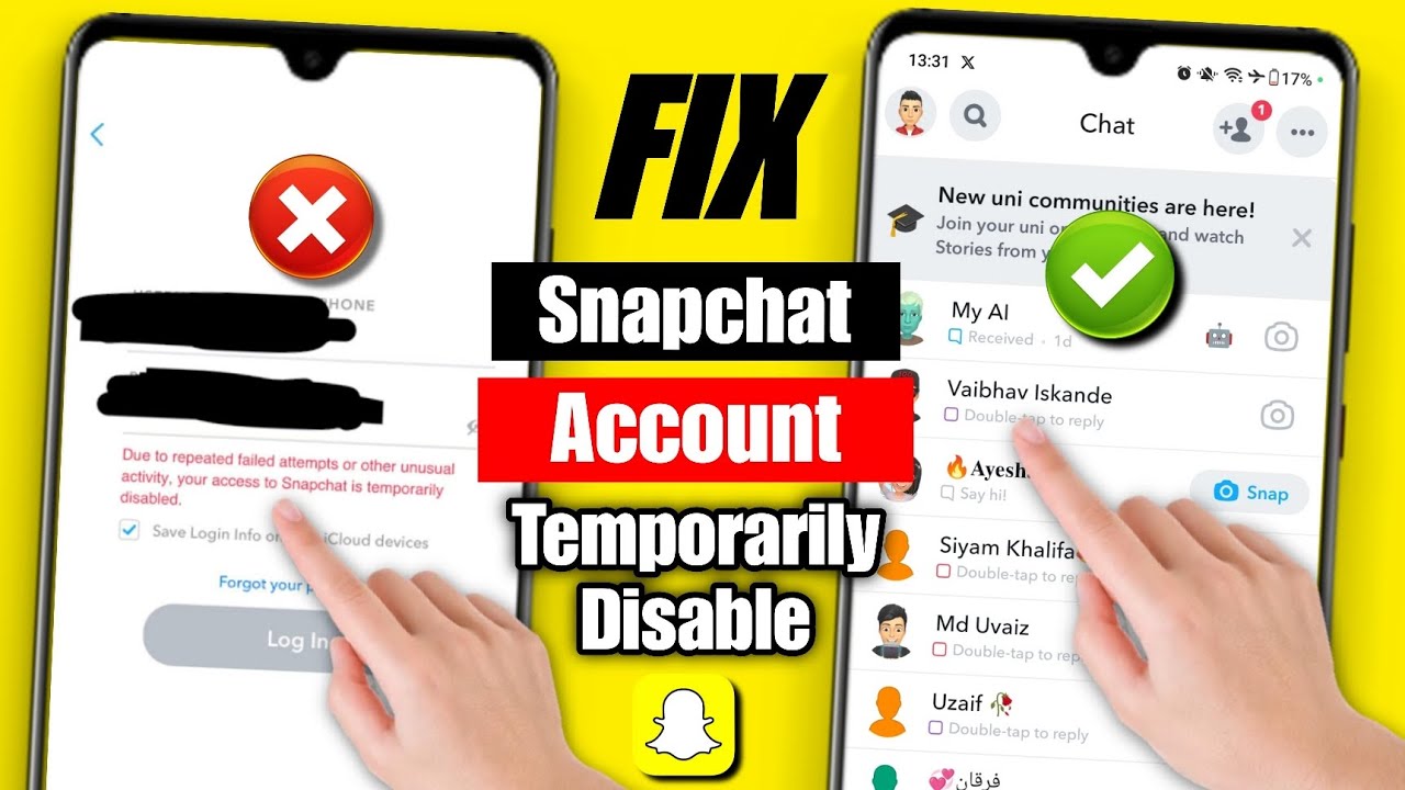 snapchat account temporarily disabled problem 2024 | snapchat account temporarily disabled fix