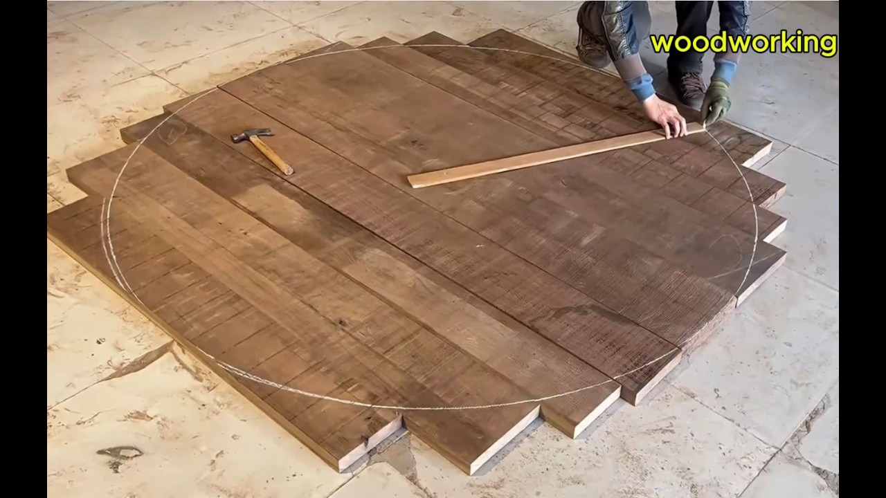 What If You Could Build a Beautiful Round Walnut Dining Table in Just a Few Days?