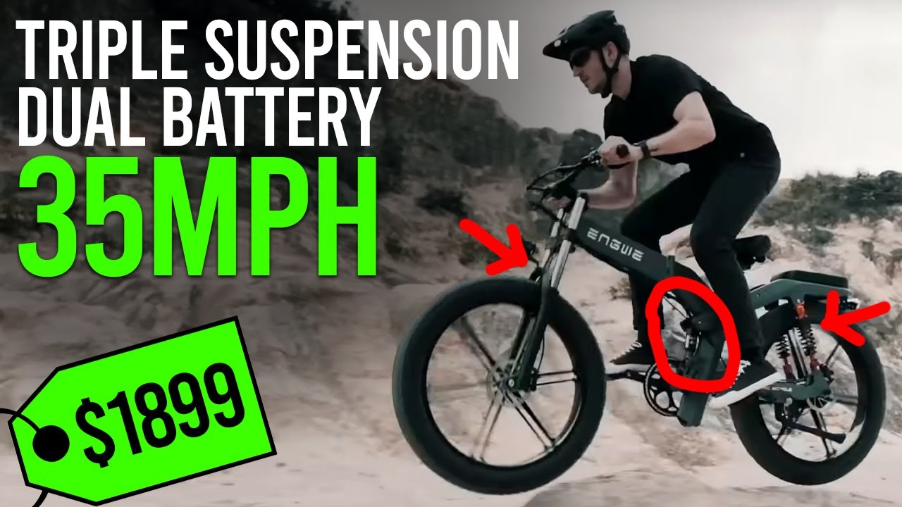 Engwe-X26 Review: 35mph, Dual Battery, Triple Suspension!