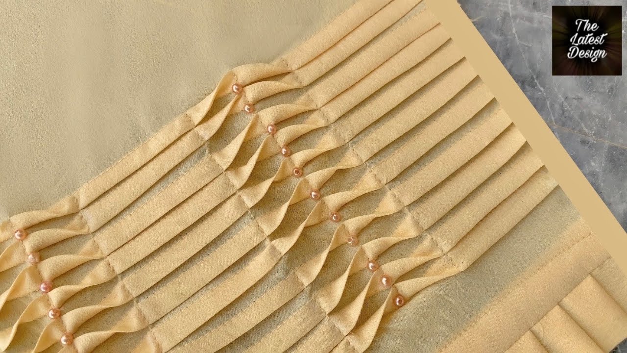Beautiful trouser poncha design making with pintex | The Latest Design