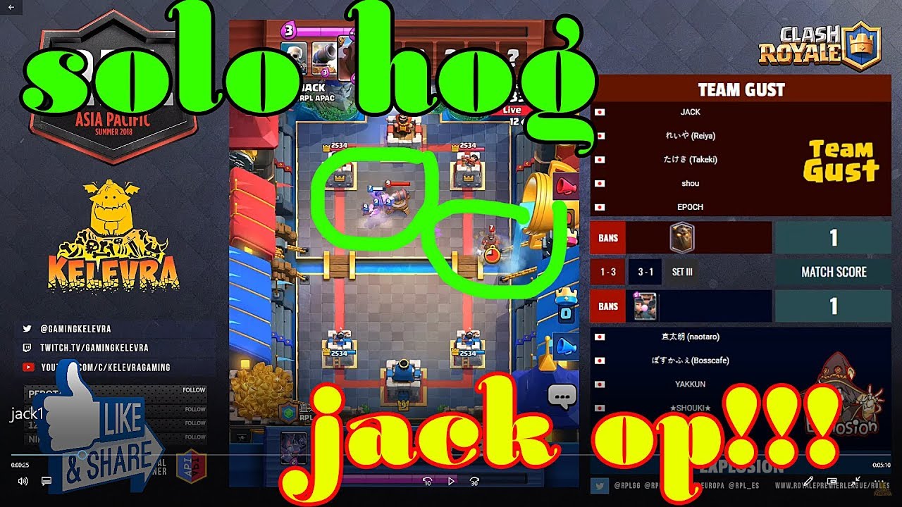 JACK OP HOG CYCLE 2.6  CLASH ROYALE