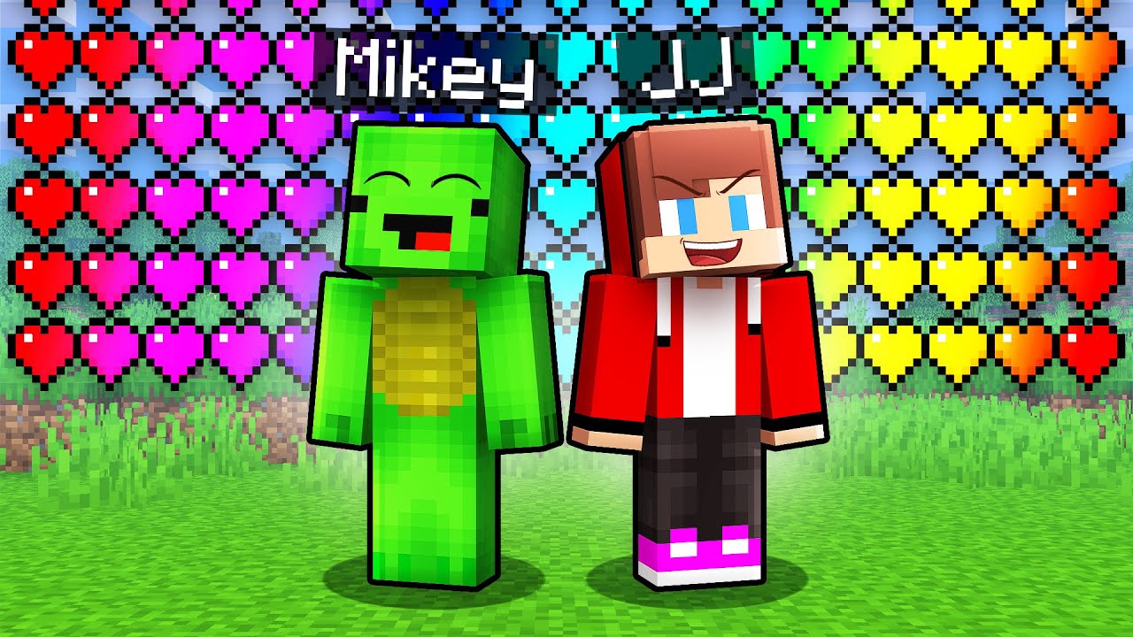 Mikey and JJ Have 1.000.000 OP Hearts in Minecraft (Maizen)
