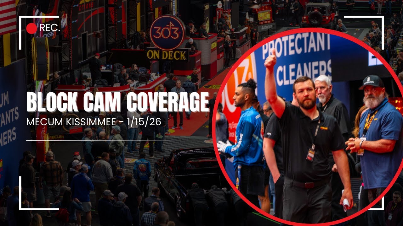 Mecum Kissimmee Live Block Cam: Thursday, Jan. 15, 2026