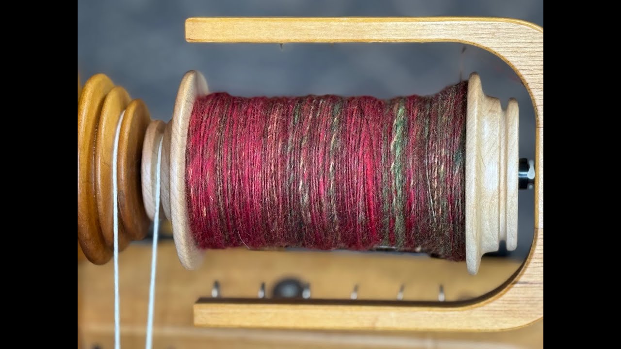 Tour De Fleece 2025 Stage 2: Cider Press Art Batt 2-ply and Mawata singles
