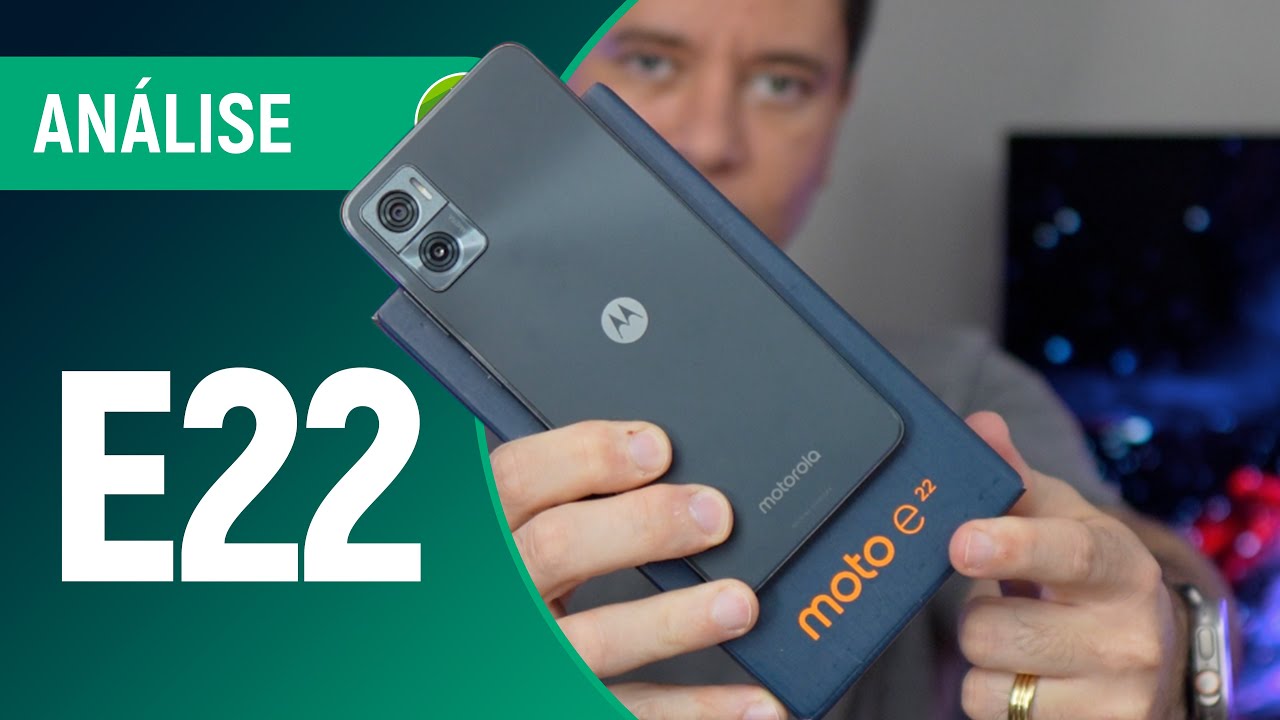 MOTO E22 aposta em SOM ESTÉREO, TELA de 90 Hz e DESIGN DIFERENCIADO | Análise / Review