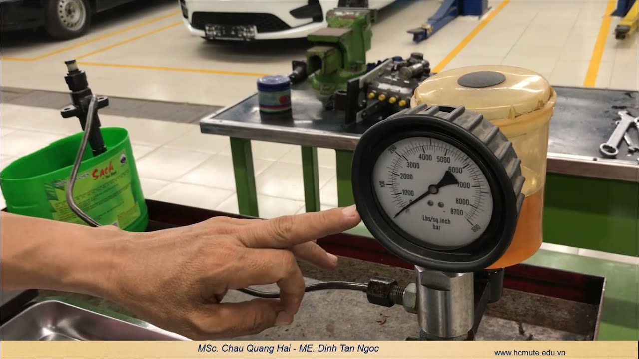 Thực hành # Kiểm tra kim phun trên băng thử | Automotive Repair Viet