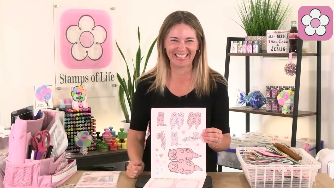 New Otter Online Class & Cardmaking On Stephanie's Crafting Corner #200 Let's Celebrate Together!