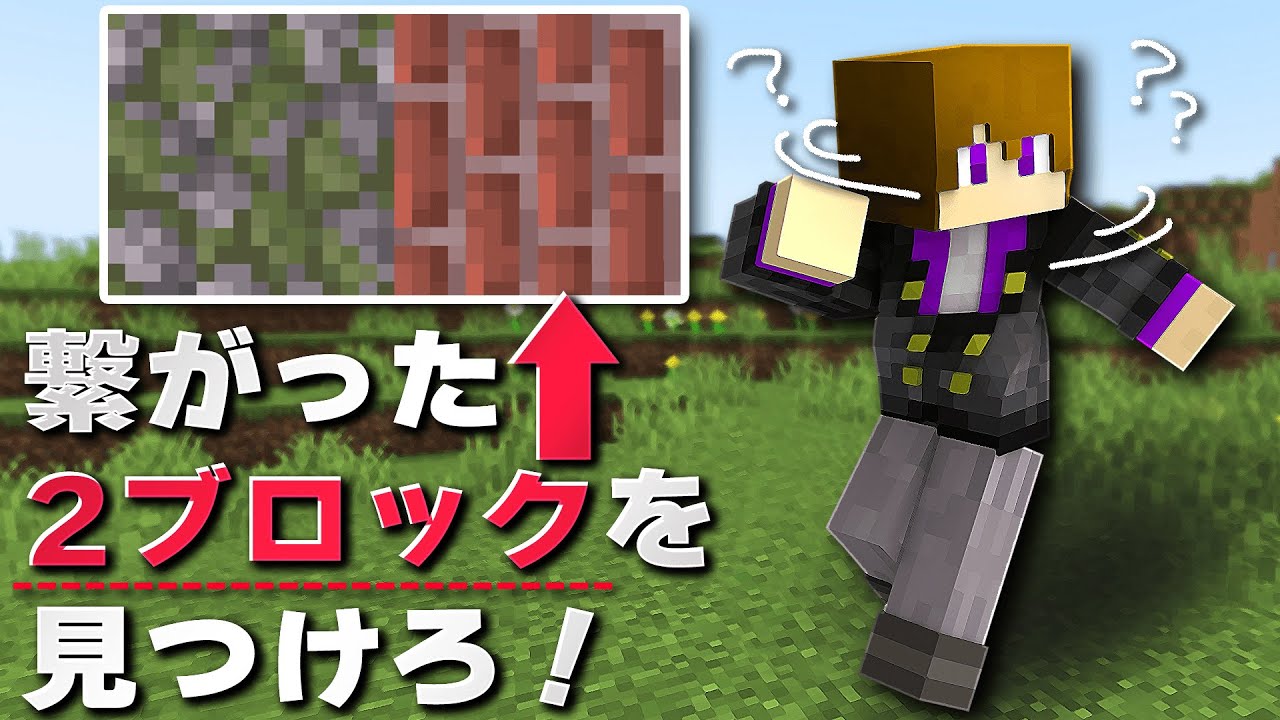 繋がることが珍しい2つのブロックを探せ！！【繋がった2ブロックを見つけろ】