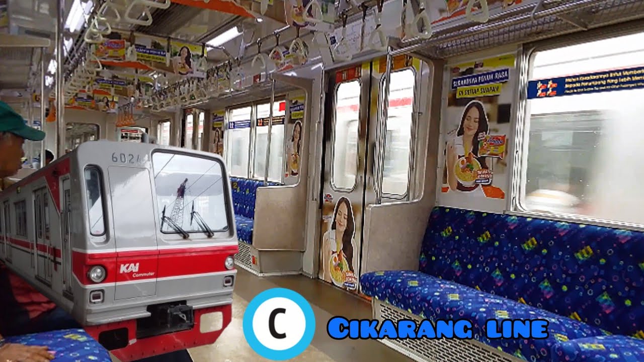 Trip ASMR KRL CatDog || Naik TM 6024/6131, lintas Cikarang Line.
