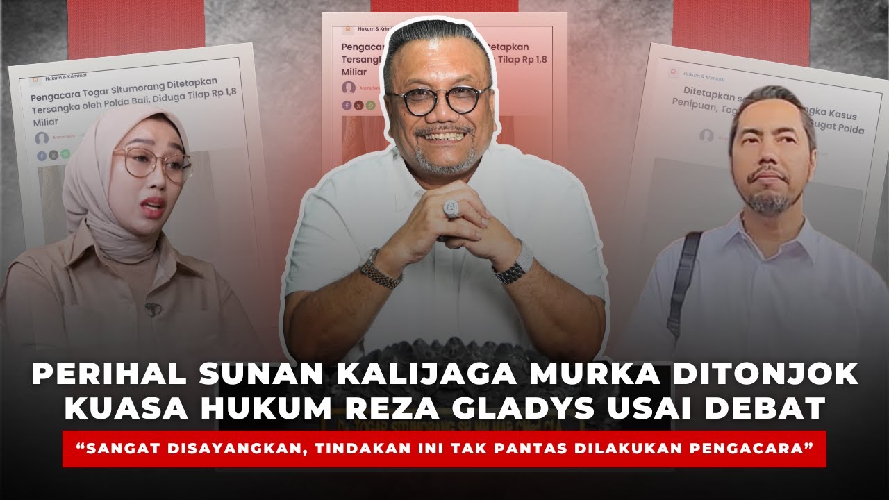 SUNAN KALIJAGA DISERANG TIM KUASA HUKUM REZA GLADYS! KECAMAN KERAS DOKTOR TOGAR SITUMORANG