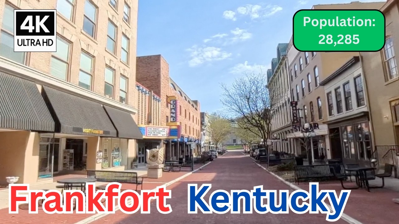 Driving Through Frankfort, Kentucky in 4K 🚗 | Scenic Capital City Tour Along the Kentucky River