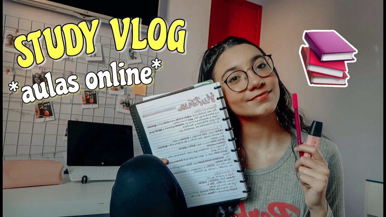STUDY VLOG NA QUARENTENA - AULAS ONLINE 📚