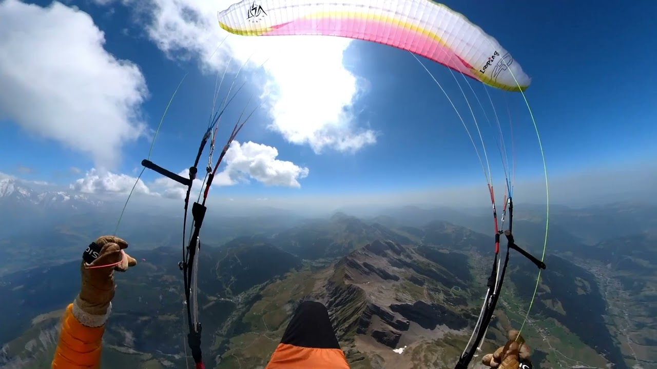 parapente marche vol pointe de la chombas