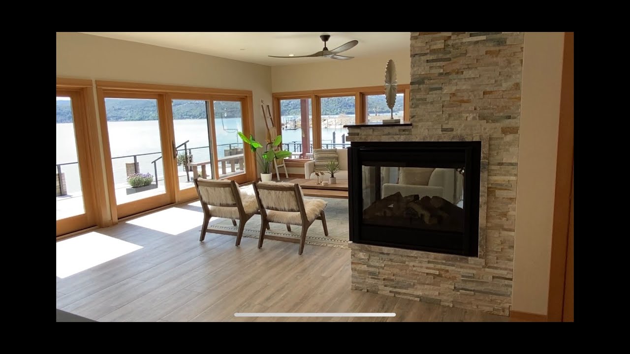 Stunning New Waterfront Home with Water on Two Sides.  12131 Lakeshore Dr, Clearlake