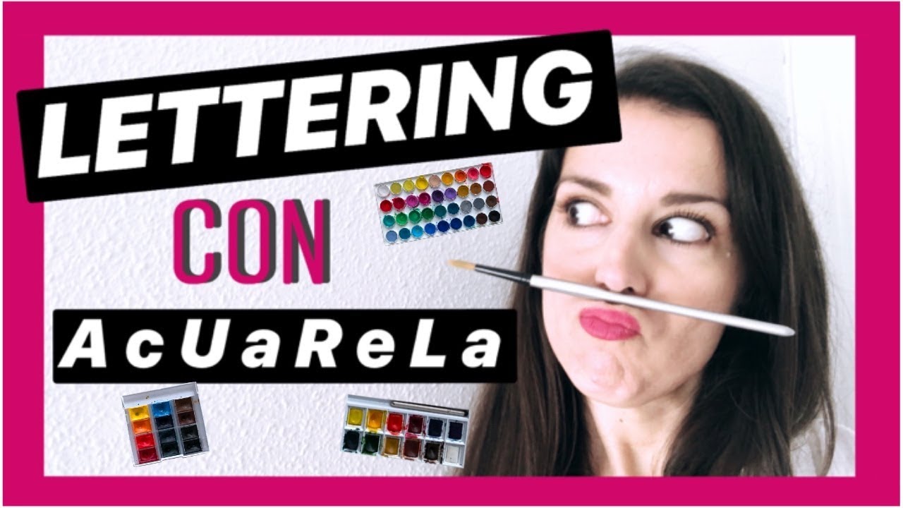 Cómo hacer LETTERING con ACUARELAS 🎨 #1