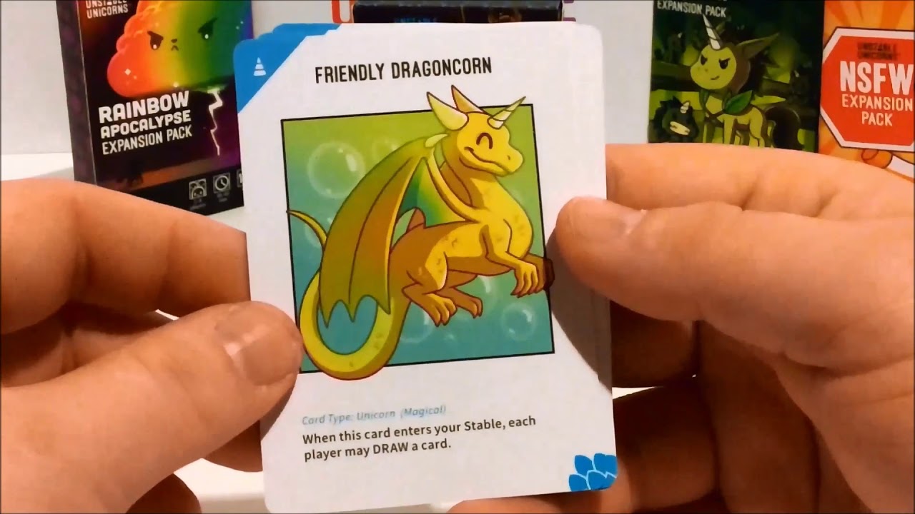Unstable Unicorns: Dragons expansion - Components