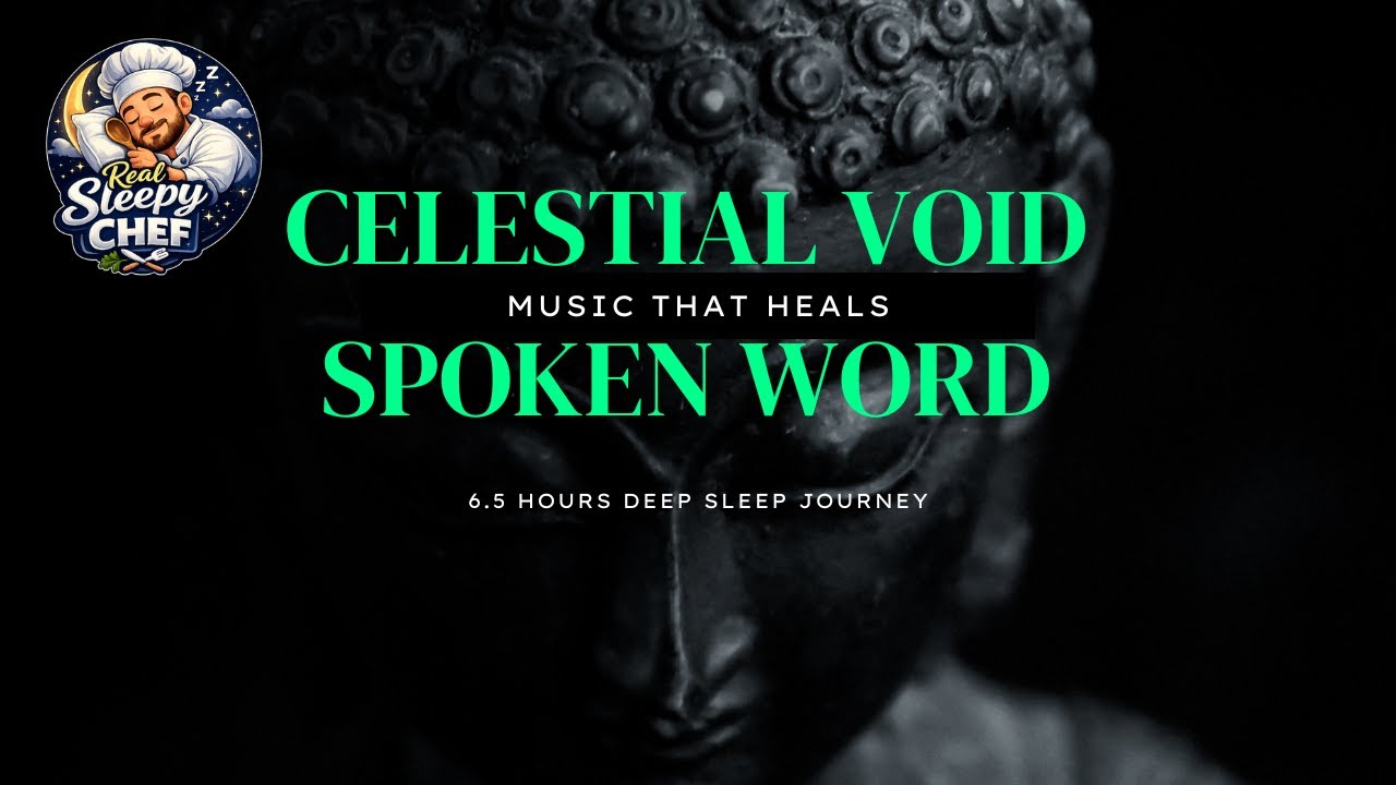 Celestial Void Spoken Word | 6.5 Hours Deep Sleep Journey – Dark Sci-Fi Nebula Ambient, Delta Waves