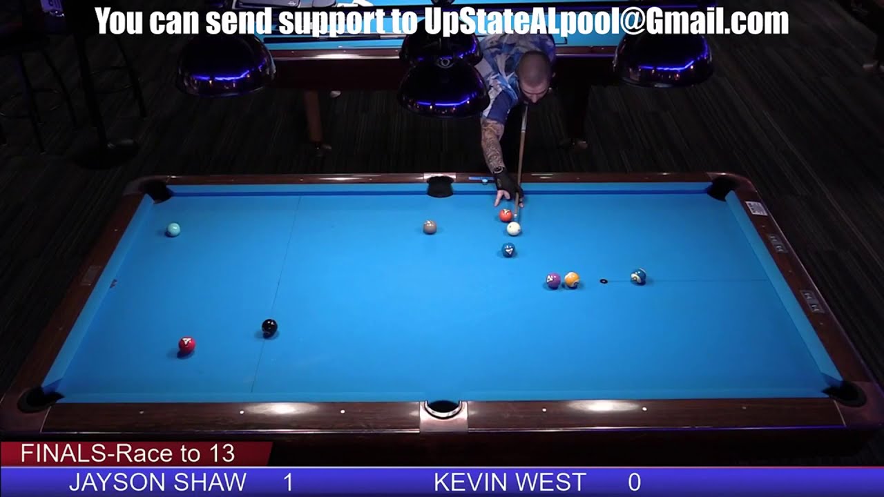 US 1 Billiards February Pro Am - Jayson Shaw vs Kevin West - Finals