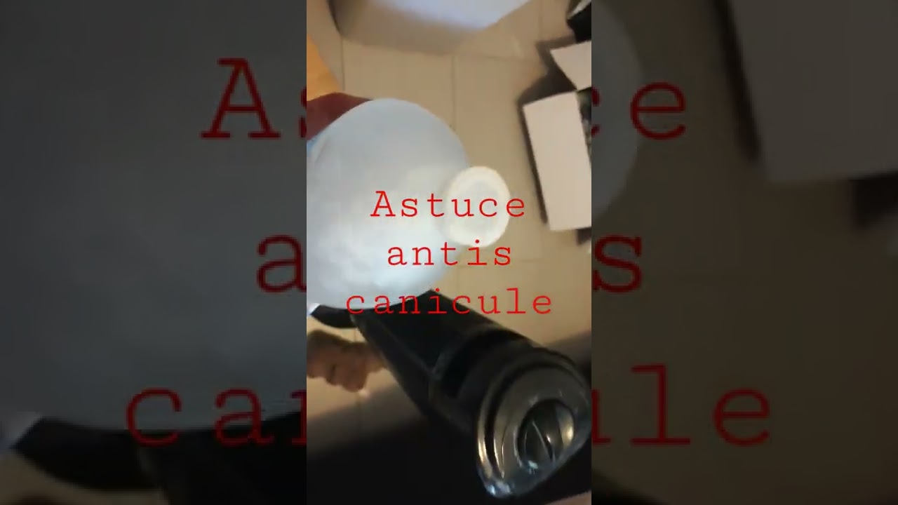 astuce antis canicule (sans clim et gratuit)