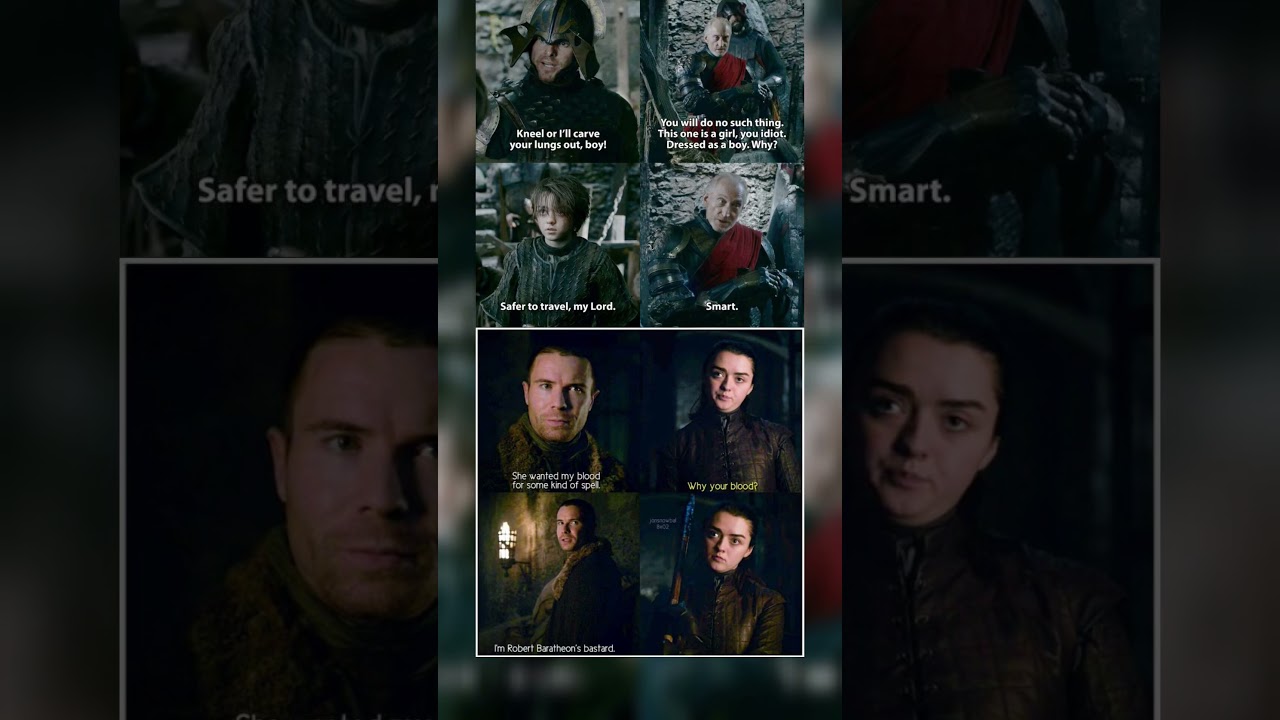 Arya Stark Had Zero Chill 💀 | Game of Thrones Funny Moments 😂 #gameofthrones #shorts #viral