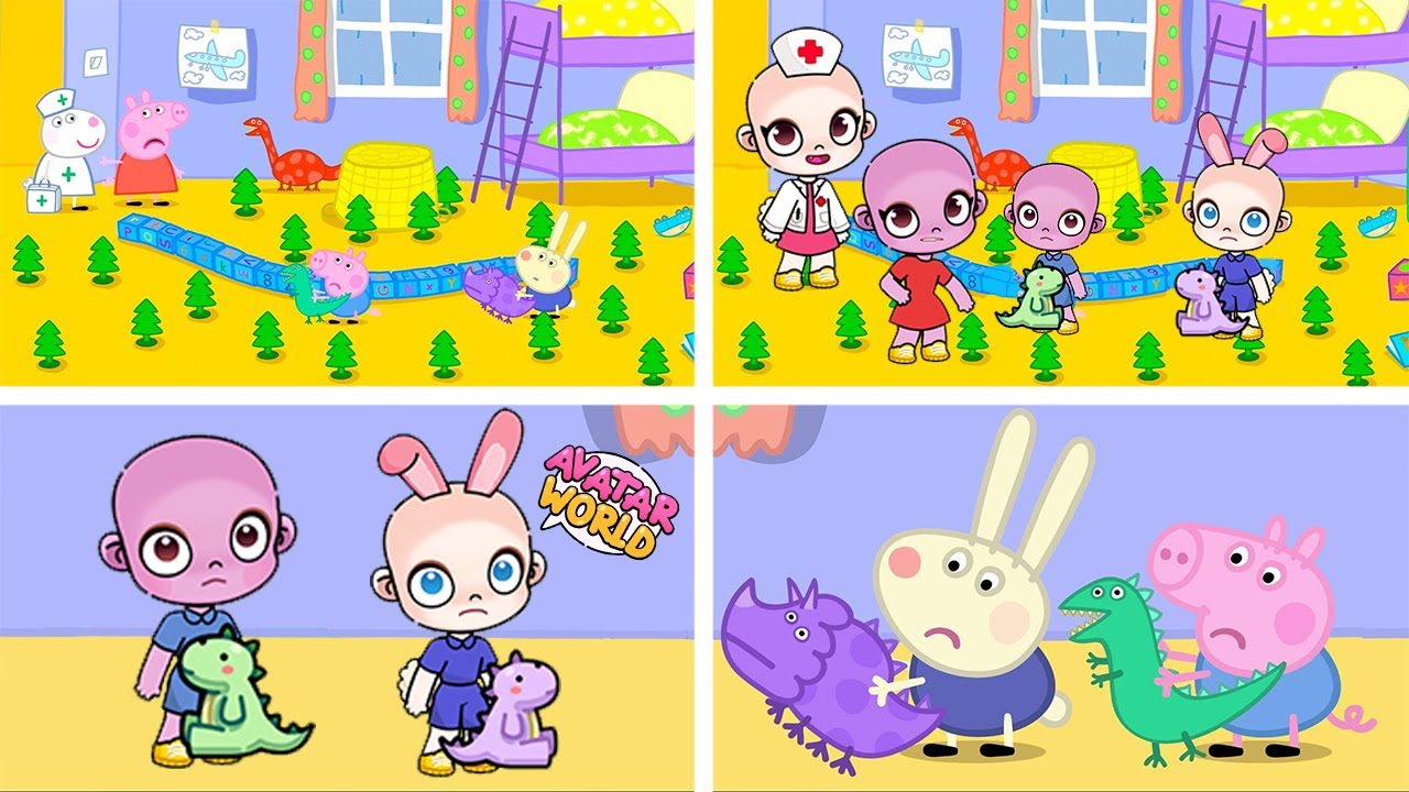 Peppa Pig in Avatar World | Richard Rabbit Comes to Play