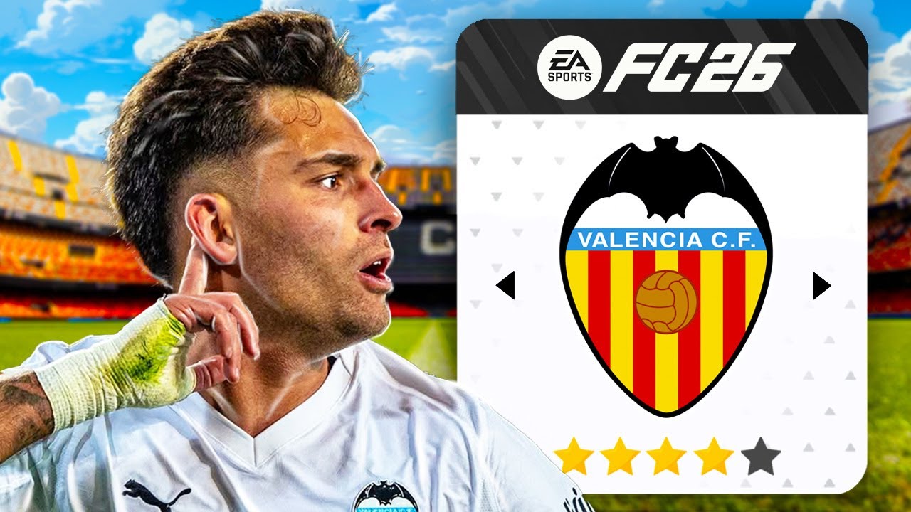 Je reconstruis le VALENCE CF sur FC26, pour les ramener à leur âge d’or !
