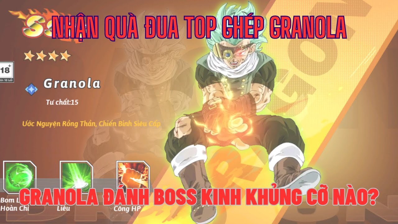 Rồng thần siêu cấp - Nhận quà đua top Granola - Hướng dẫn chi tiết đánh Boss TG Granola dame cao