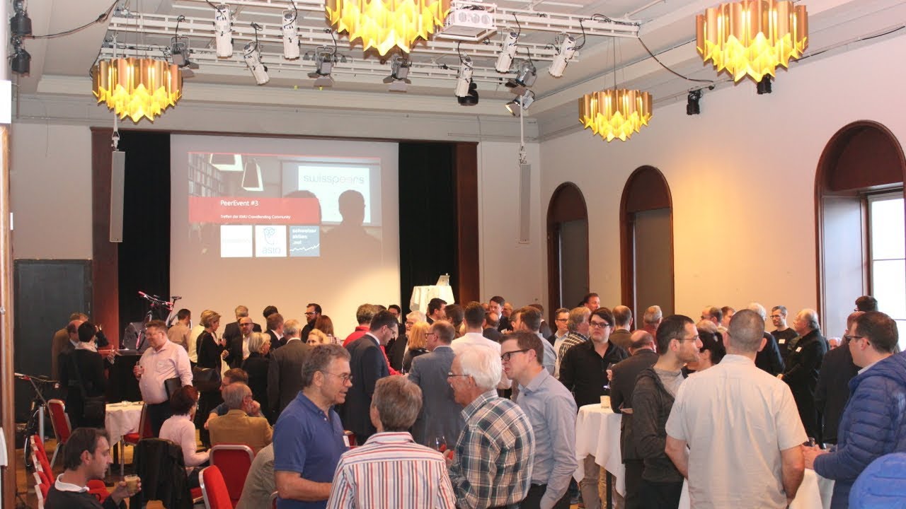 Crowdfunding mit swisspeers: Kundenanlass (PeerEvent) April 2018