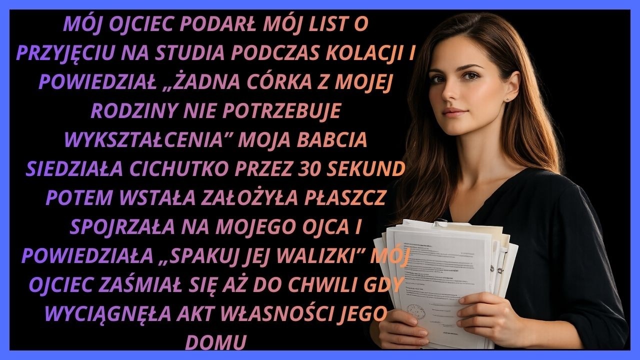 ojciec powiedział żadna z moich córek nie potrzebuje studiów nie wiedział kto jest właścicielem