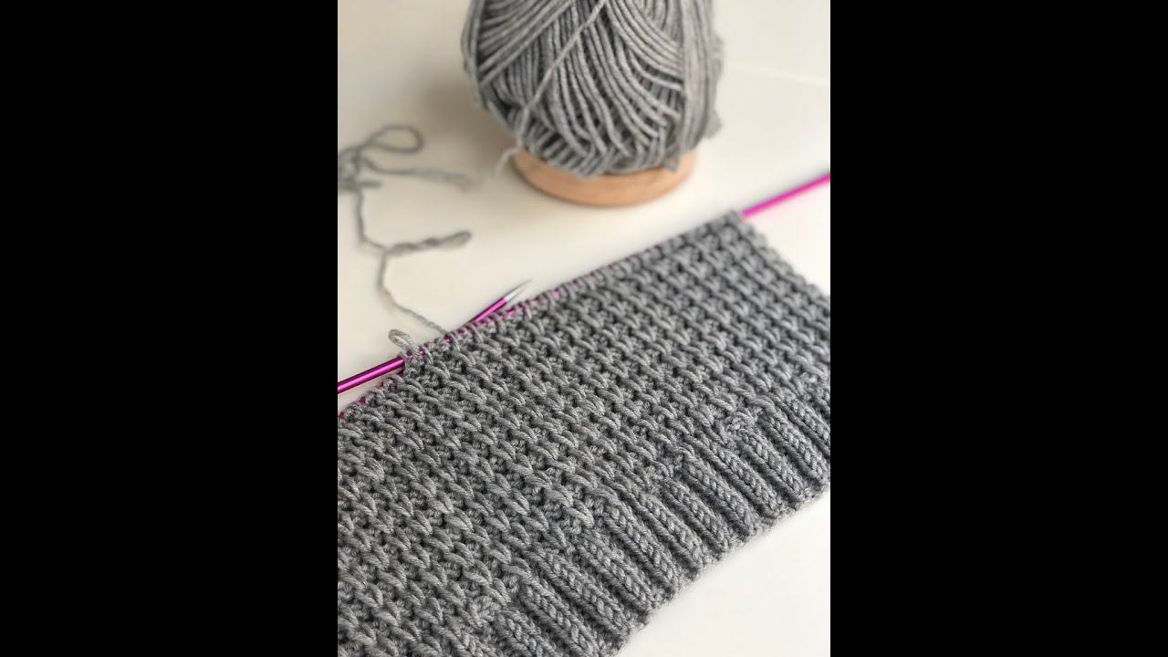 Sevgi zinciri modeli ile yapılan örgü erkek bere modeli (Knit male beanie)