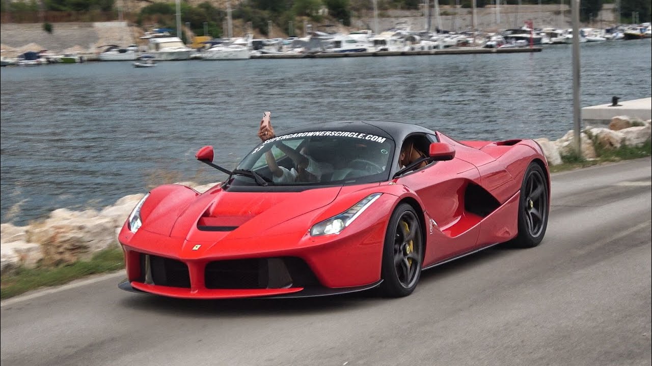 BEST OF Ferrari LaFerrari - LOUD Accelerations, Drag Race & Revving !