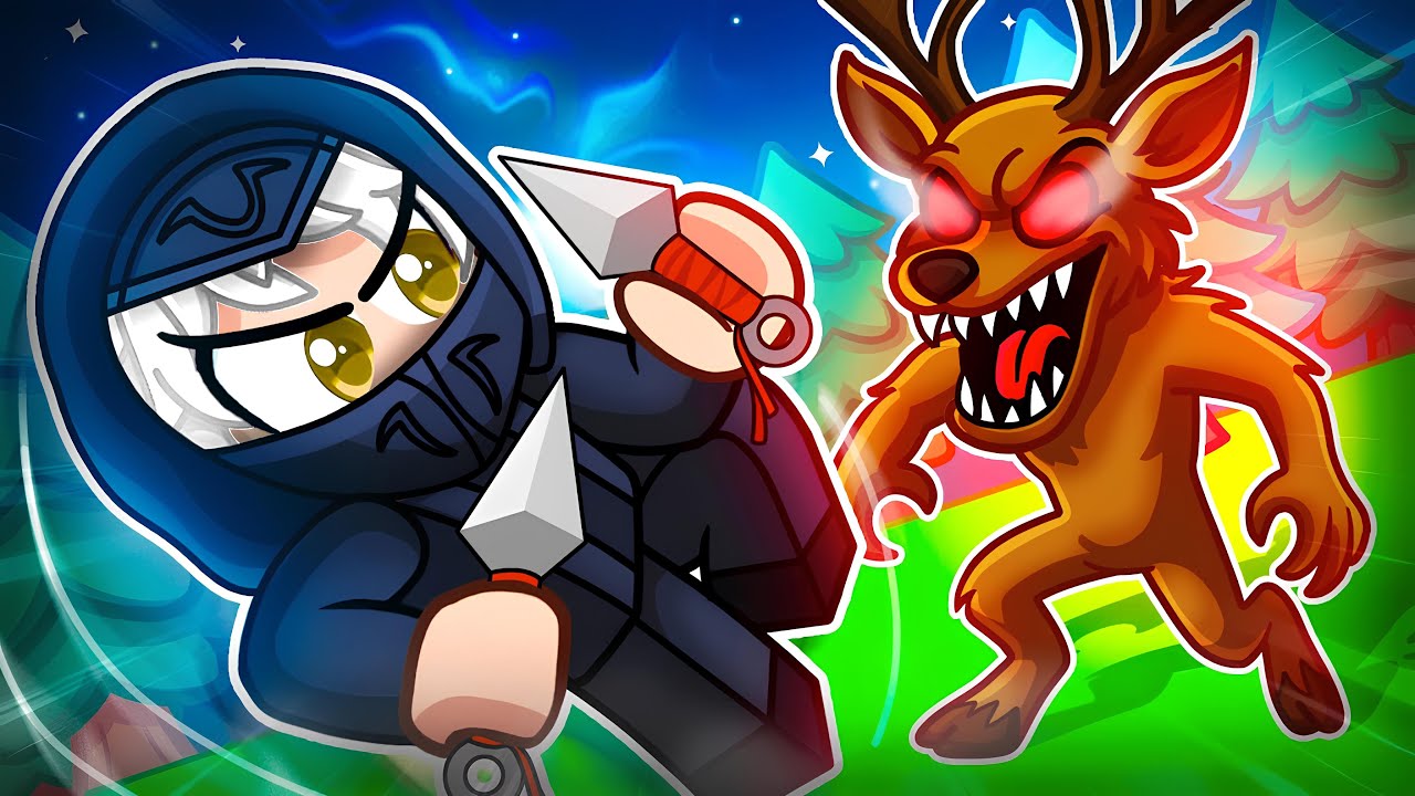 I BECAME a NINJA on 99 NIGHTS in the FOREST on Roblox!