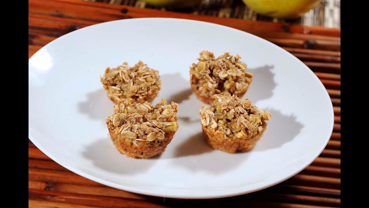 Cupcakes de manzana y quinoa sin gluten - Receta fácil de preparar