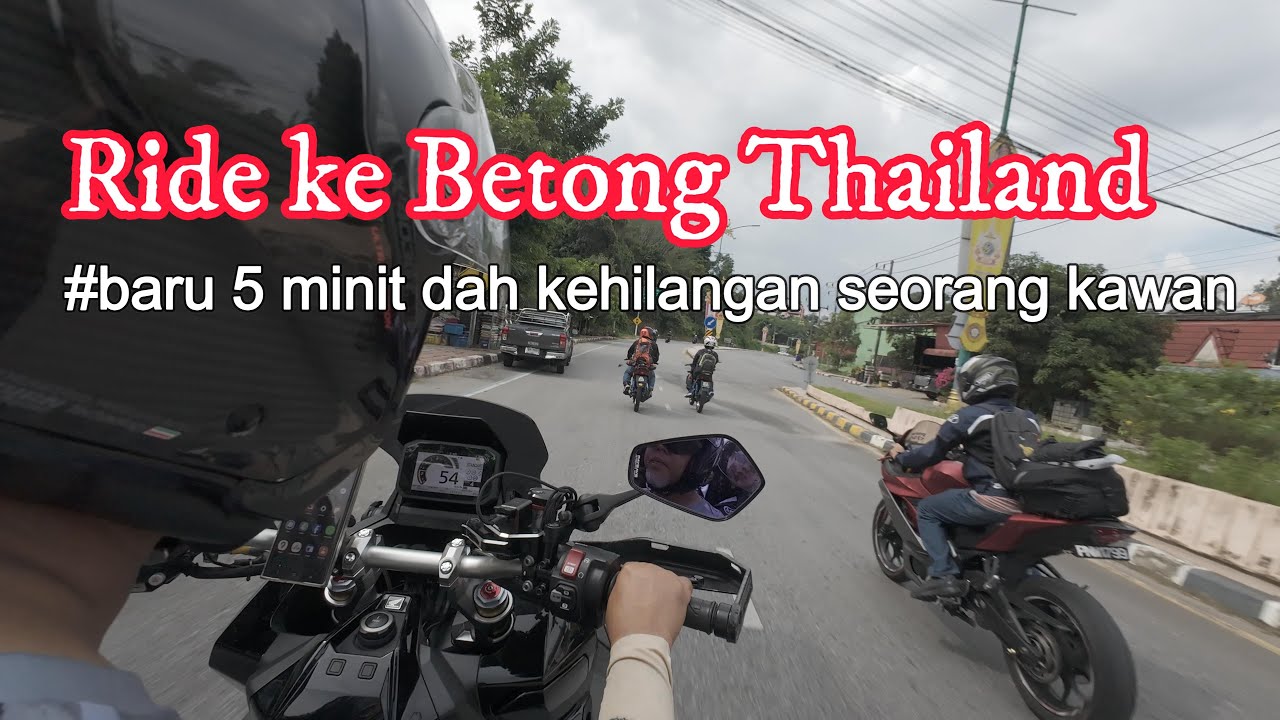 #ride ke #Betong #thailand | Susah kalau tak pakai #bikecomp #cardo #seena #xmax #zontes368g