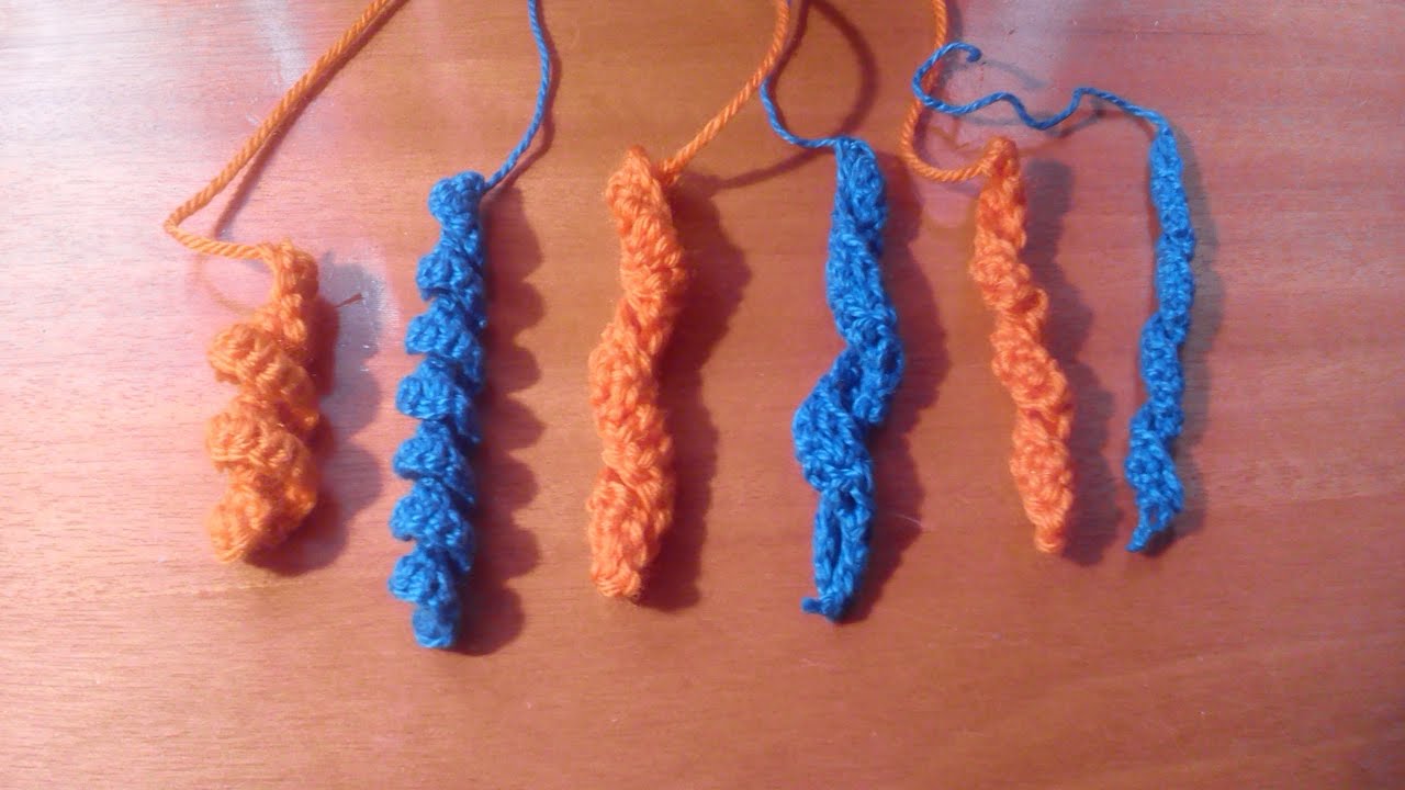 Como hacer espirales, ricitos o bucles a ganchillo o crochet