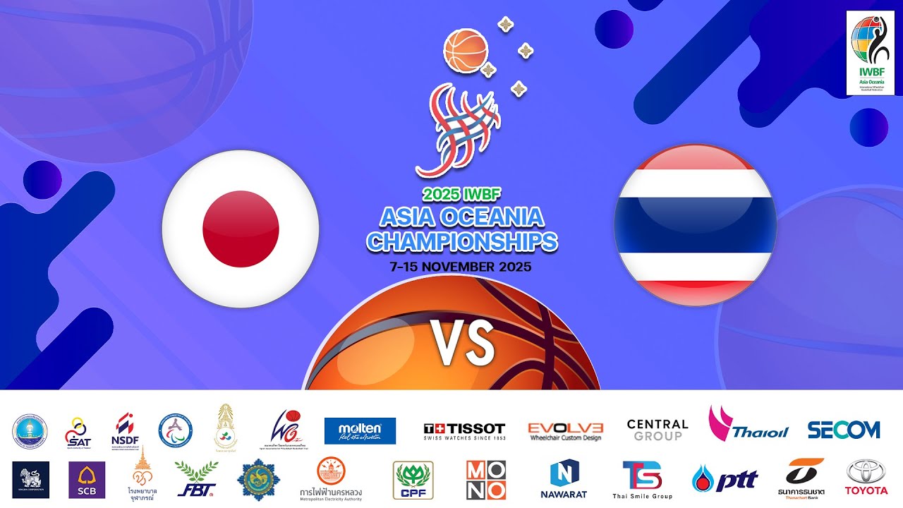 🇯🇵 Japan vs 🇹🇭 Thailand | Men&rsquo;s Division 1 | 2025 IWBF Asia Oceania Championships &ndash; Bangkok