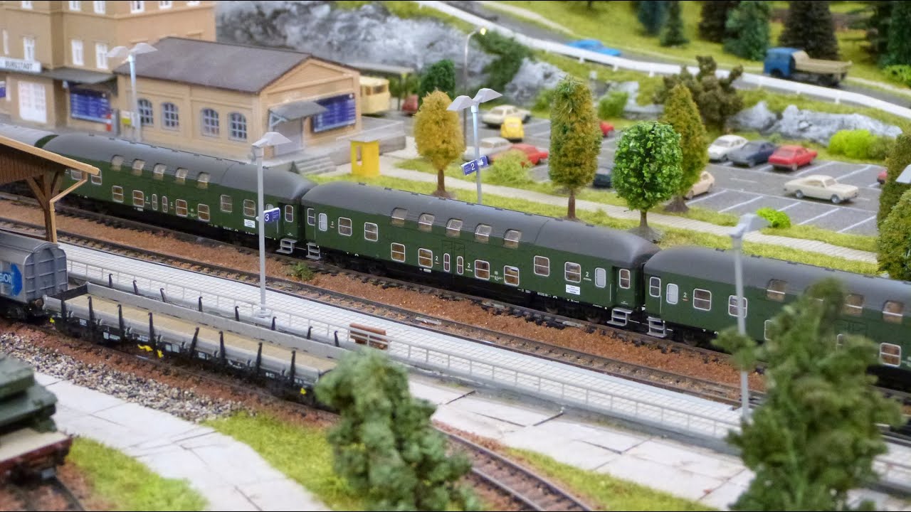 Spur N - Versuchsdoppelstockwagen auf meiner Modelleinbahn
